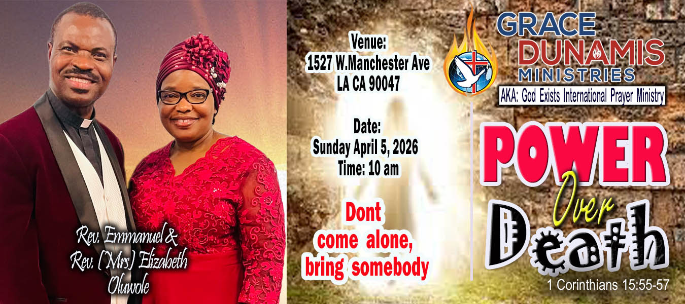 Welcome To Grace Dunamis Ministries